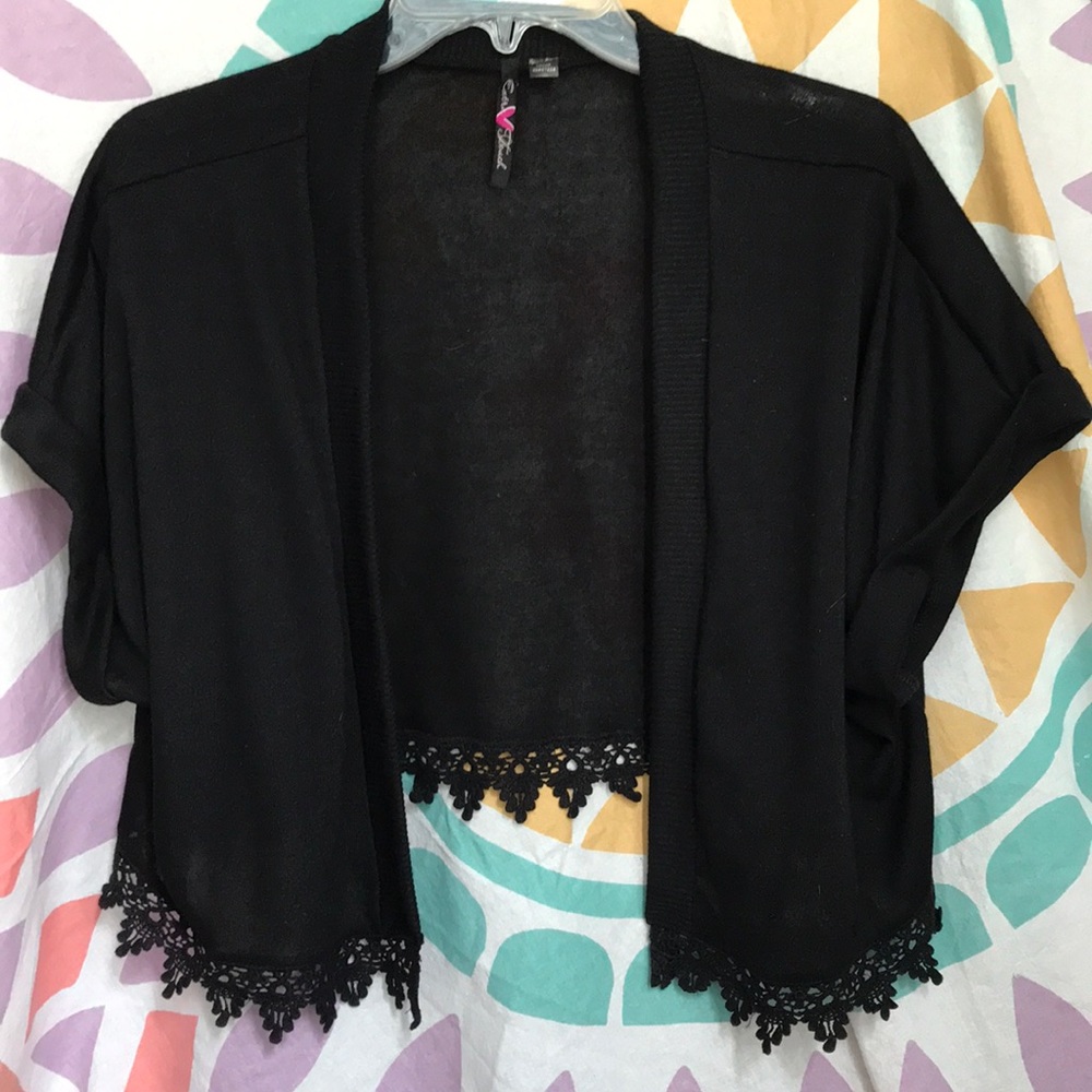 Short sleeve cardigan